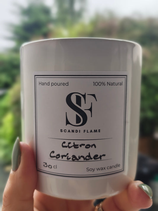 Citron Coriander in ceramic jar