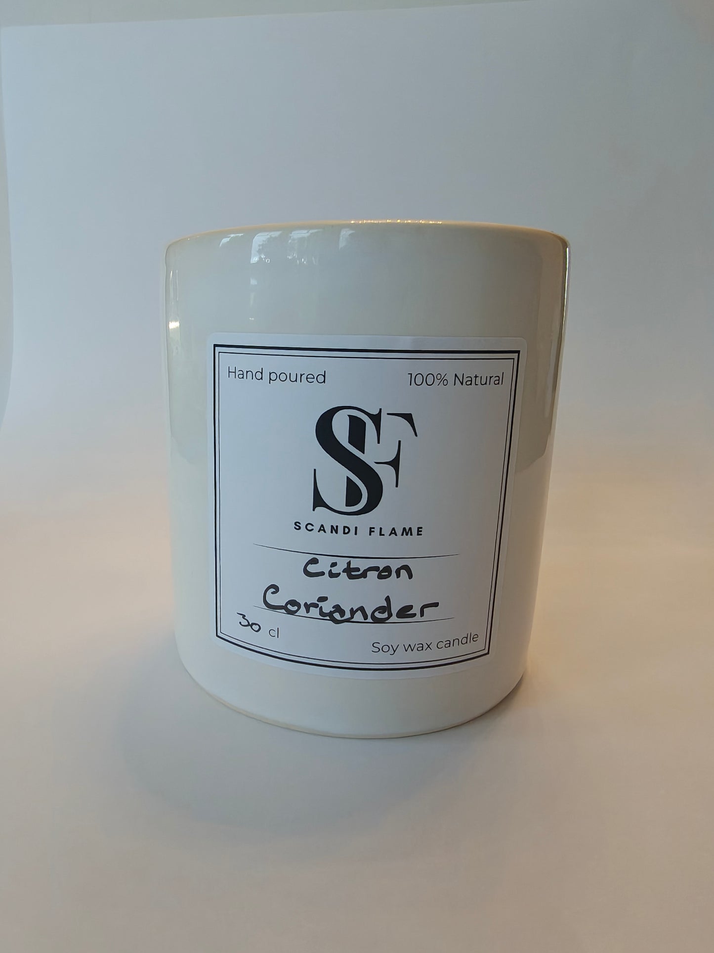 Citron Coriander in ceramic jar