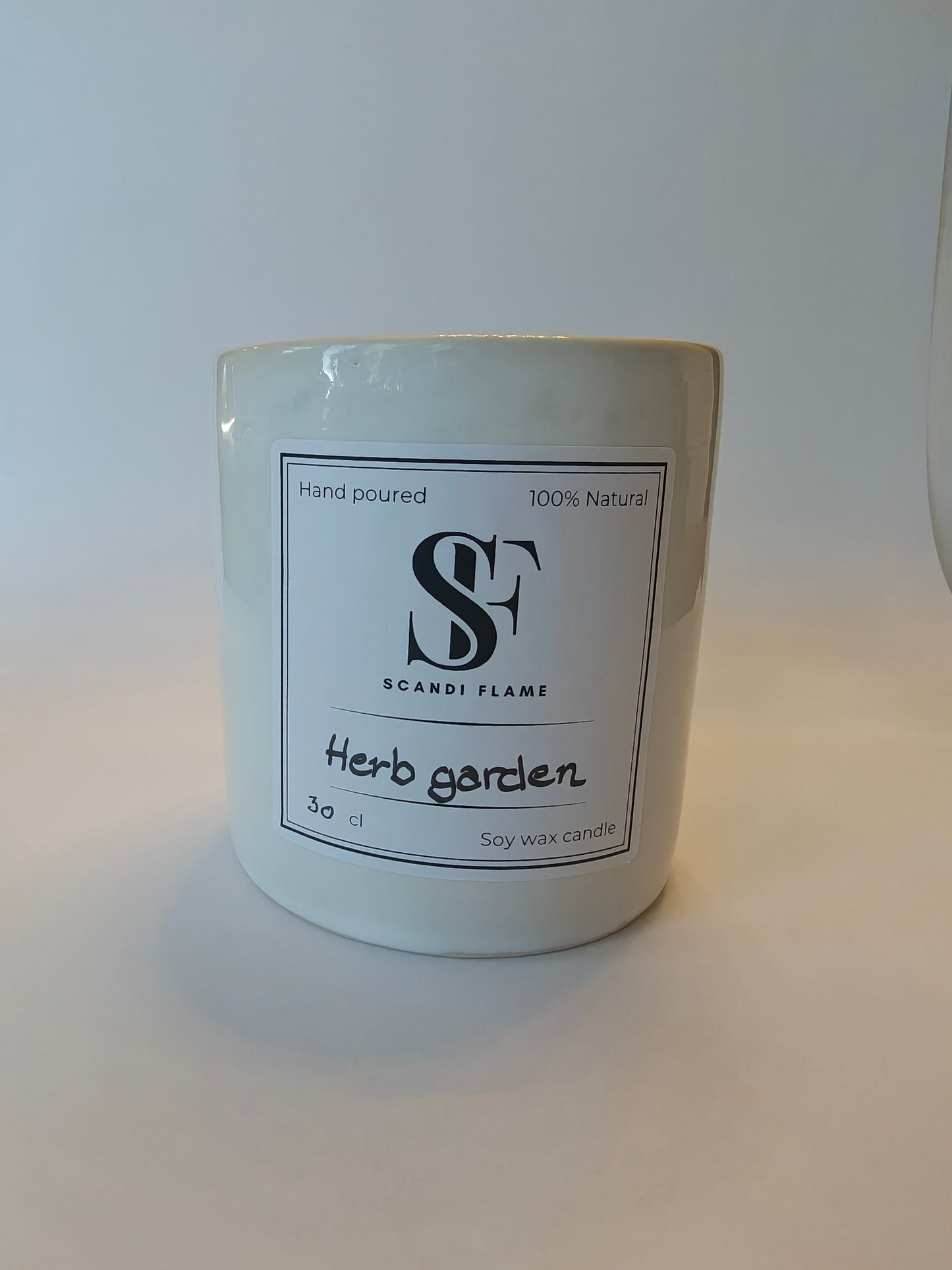 Herb Garden in ceramic jar